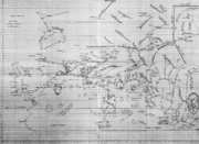 Hubert Daunicht's reconstruction of al-Khwārizmī's planisphere.