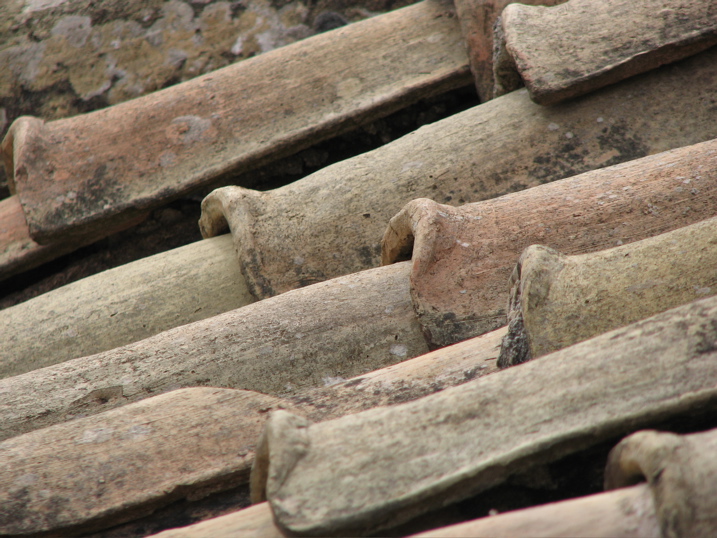 Old local roof-tiles